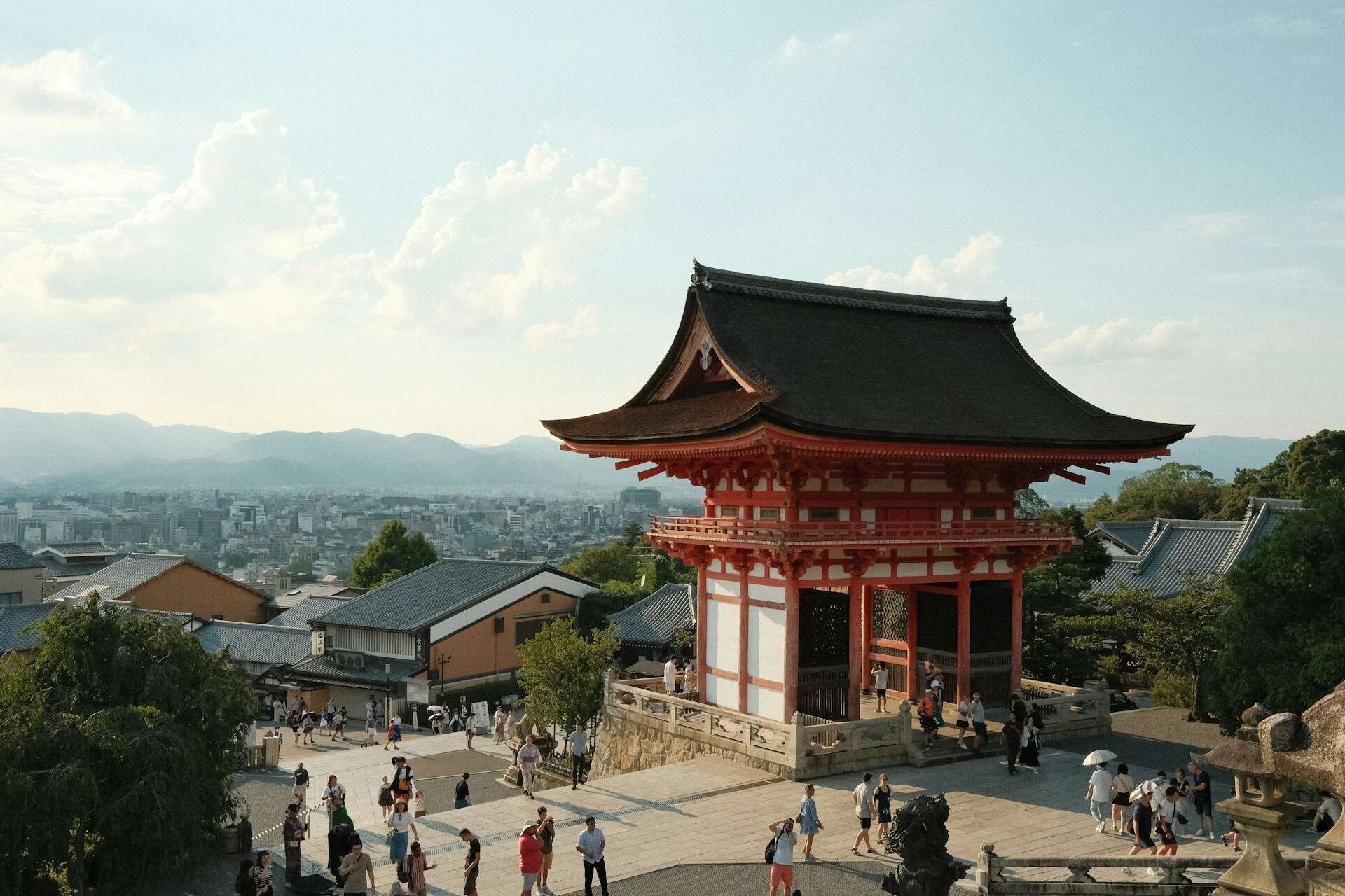 Niōmon in the Kiyomizu-dera Temple in Kyoto, Japan.